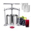 Presa manuala pentru struguri, Inox, 30 x 32 x 43 cm, capacitate 5.5 l
