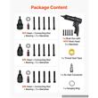 Pistol pneumatic pentru nituri, capete M5 M6 M8 M10, 20 x dornuri, 1139 kgf, 4.5–7 bari