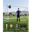 Poarta fotbal cu plasa, Portabila, Lungime 365 cm, Inaltime 181 cm, PVC, Geanta depozitare