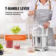 Presa manuala pentru struguri, Inox, 30 x 32 x 43 cm, capacitate 5.5 l