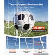 Poarta fotbal cu plasa, Portabila, Lungime 365 cm, Inaltime 181 cm, PVC, Geanta depozitare