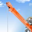 Macara cu troliu electric pentru camionete, Capacitate 500 kg, Control pivotant 360°, Brat telescopic