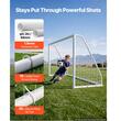 Poarta fotbal cu plasa, Portabila, Lungime 365 cm, Inaltime 181 cm, PVC, Geanta depozitare