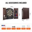 Board Darts electronic, Retro design, 1-8 jucatori, 40 de jocuri cu 590 de variante, 12 sageti cu varf moale, 60 de ace de sageti inlocuibile