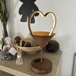 Ghiveci decorativ cu led 19x16x34cm, Maro, 45xLed, alimentare solara, cu suport, metal