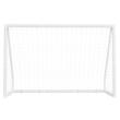 Poarta fotbal cu plasa, Portabila, Lungime 300cm, Inaltime 200 cm, PVC, Geanta depozitare