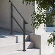 Balustrada otel, 2-3 trepte Vivatechnix, Dimensiune 1016 x 84 x 905 mm, Unghi reglabil 0° - 35°, Negru