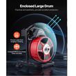 Sarpe electric pentru desfundat tevi, 4 x capete taiere, Lungime 15 m, Diametru 13 mm, pentru tevi 50-150 mm, Pedala actionata cu aer