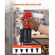 Pistol pneumatic pentru nituire, 2.4 mm, 3.2 mm, 4 mm, 4.8 mm, 6.4 mm, forta de tragere 1780 kg, 4-8 Bar