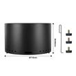 Incalzitor terasa fara fum, Vivatechnix Otel inoxidabil, Diametru 710 mm, Inaltime 450 mm, Negru