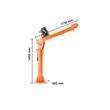 Macara cu troliu electric 12V pentru camionete, Capacitate 1000 kg, Control pivotant 360°, Brat telescopic