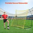 Poarta fotbal de recul pentru antrenament, 2210x1160x2000 mm, Portabila, sac transport