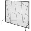 Ecran pentru semineu Vevor 906x720 mm, Otel, Negru