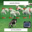 Set gard electric pentru animale, accesorii montaj incluse, Inaltime 1.21 x lungime 30.48  m, Incarcator solar incorporat