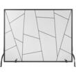 Ecran pentru semineu Vevor 906x720 mm, Otel, Negru