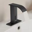 Baterie lavoar cu Senzor, cascada, Temperatura reglabila, Negru, 160 x 68 x 178 mm