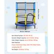 Mini trambulina pentru copii, max 60 kg, Diametru 142 cm, plasa inchidere, cadru otel
