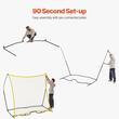 Poarta fotbal de recul pentru antrenament, 2210x1160x2000 mm, Portabila, sac transport