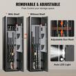 Dulap arme cu cifru, 2 x chei de urgenta, 350x300x1447 mm, 5 arme, Alarma, Lumina led, Blocare automata, cutie pistol detasabila