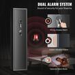 Dulap arme cu cifru, 2 x chei de urgenta, 350x300x1447 mm, 5 arme, Alarma, Lumina led, Blocare automata, cutie pistol detasabila