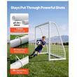 Poarta fotbal cu plasa, Portabila, Lungime 244 cm, Inaltime 182 cm, PVC, Geanta depozitare