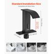 Baterie lavoar cu Senzor, cascada, Temperatura reglabila, Negru, 160 x 68 x 178 mm
