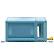Cabina de vopsit, gonflabila, Vevor, 2 x suflante, dimensiune exterioara 4 x 2.5 x 2.5 m