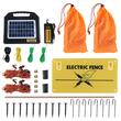 Set gard electric pentru animale, accesorii montaj incluse, Inaltime 1.21 x lungime 30.48  m, Incarcator solar incorporat