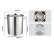 Oala cu capac, uz profesional 455x455 mm cm, Inox alimentar, 42 l