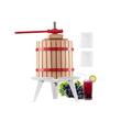 Presa mica pentru struguri si fructe moi, Capacitate 12 l, Otel/Lemn fag, 570x370x580 mm