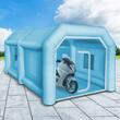 Cabina de vopsit, gonflabila, Vevor, 2 x suflante, 350/750W, dimensiune exterioara 4 x 2.5 x 2.2 m