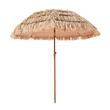 Umbrela pentru plaja, Diametru 1800 mm, Imitatie stuf, Otel/PP, Inaltime 2.1 m, Impermeabila 140 g