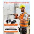 Carota pentru beton, Diamantata, Diametru 38 mm, Adancime gaurire 241 mm, 3 x adaptoare