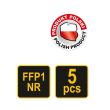 Set 5 masti de protectie cu supapa Vorel CDC3V