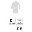 Pelerina lunga de ploaie Vorel 74631, cu fermoar si gluga, marimea XL, galbena