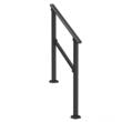 Balustrada otel, 1-2 trepte Vivatechnix, Dimensiune 1030 x 84 x 920 mm, Unghi reglabil 0° - 40°, Negru