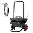 Dispozitiv carucior pentru banda de ambalare Otel/PE, 2 x roti, max 50 kg