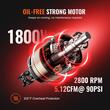 Compresor fara ulei, ultra silentios 70 dB, 1800W, 35 l, 145 l/min, 8 Bar, 2800 rpm