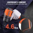 Cheie pneumatica de impact, 1/2 inch, Cuplu 1900 Nm, reglaj 4 trepte, 8000 rpm, 6.2-8 Bar, 11 x chei impact 9-27 mm