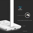 Lampa de birou Smart, incarcare inductiva telefon, 5W, 500 lm, Alb