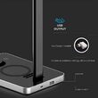 Lampa de birou Smart, incarcare inductiva telefon, 7W, 560 lm, Negru, Material carcasa ABS si aluminiu