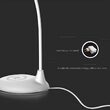 Lampa de birou Smart, incarcare inductiva telefon, 5W, 400 lm, Alb, Material carcasa ABS si aluminiu, 143 x 127 x 310 mm