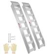 Set 2 rampe portabile pentru incarcare /descarcare capacitate maxima 4000 Kg, Aluminiu, 1830×380×105 mm
