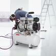 Compresor fara ulei, ultra silentios 58 dB, 550W, 9 l, 110 l/min, 8 Bar, 1440 rpm