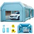 Cabina de vopsit, gonflabila, Vevor, 2 x suflante, 330/950W, dimensiune exterioara 8 x 4 x 3 m 