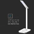 Lampa de birou Smart, incarcare inductiva telefon, 7W, 560 lm, Alb, Material carcasa ABS si aluminiu