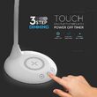 Lampa de birou Smart, incarcare inductiva telefon, 5W, 400 lm, Alb, Material carcasa ABS si aluminiu, 143 x 127 x 310 mm