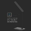 Lampa de birou Smart, incarcare inductiva telefon, 5W, 500 lm, Negru