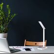 Lampa de birou Smart, incarcare inductiva telefon, 7W, 560 lm, Alb, Material carcasa ABS si aluminiu