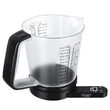 Cantar electronic de bucatarie, Bol gradat plastic 1.2 l, max 5 kg, precizie 1g, 2xAAA, LCD